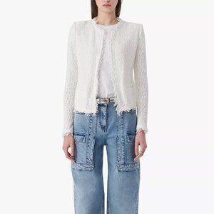 Shavani Open-Front Boucle Jacket